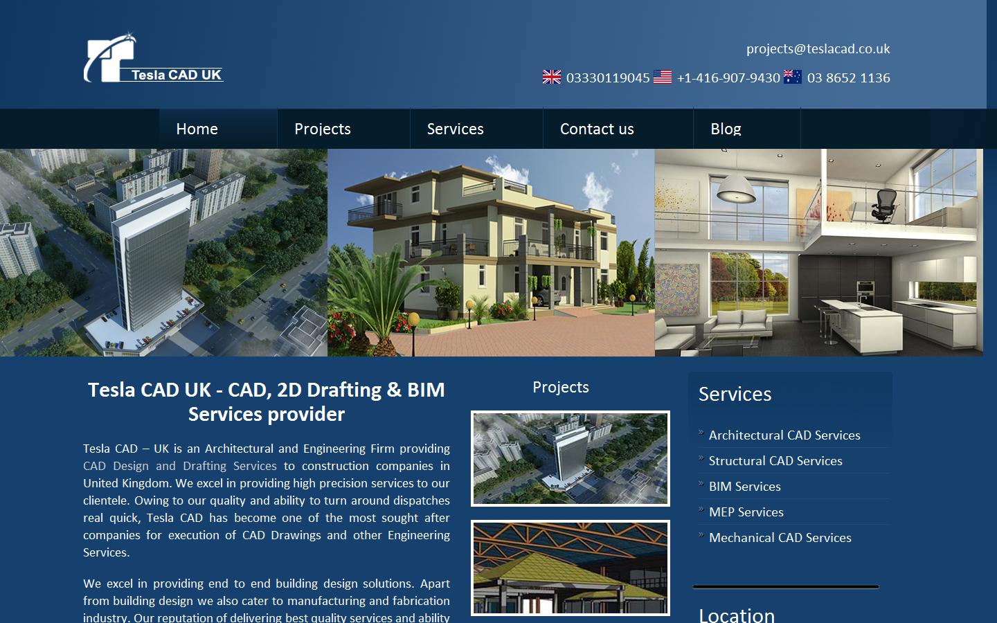 Tesla CAD UK Website