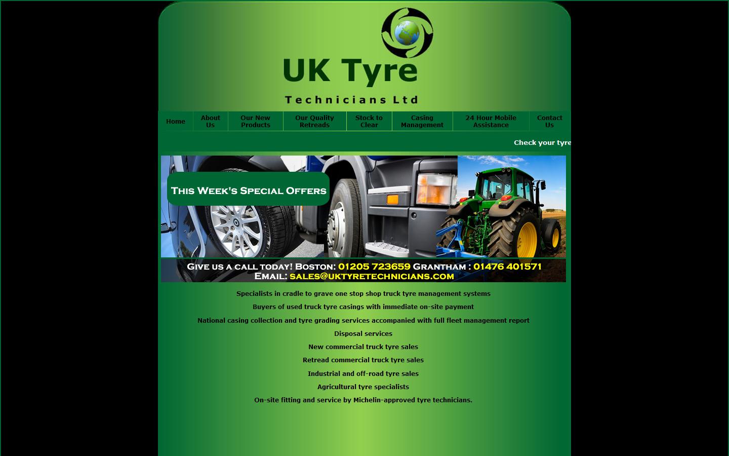 UK Tyre Technicians Ltd Website