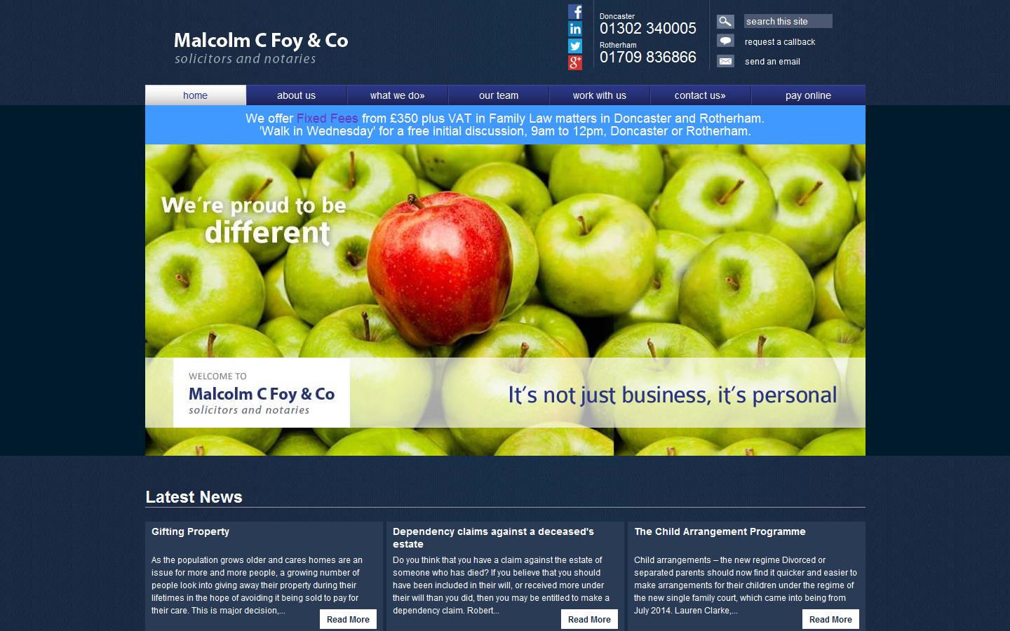 Malcolm C Foy & Co Website