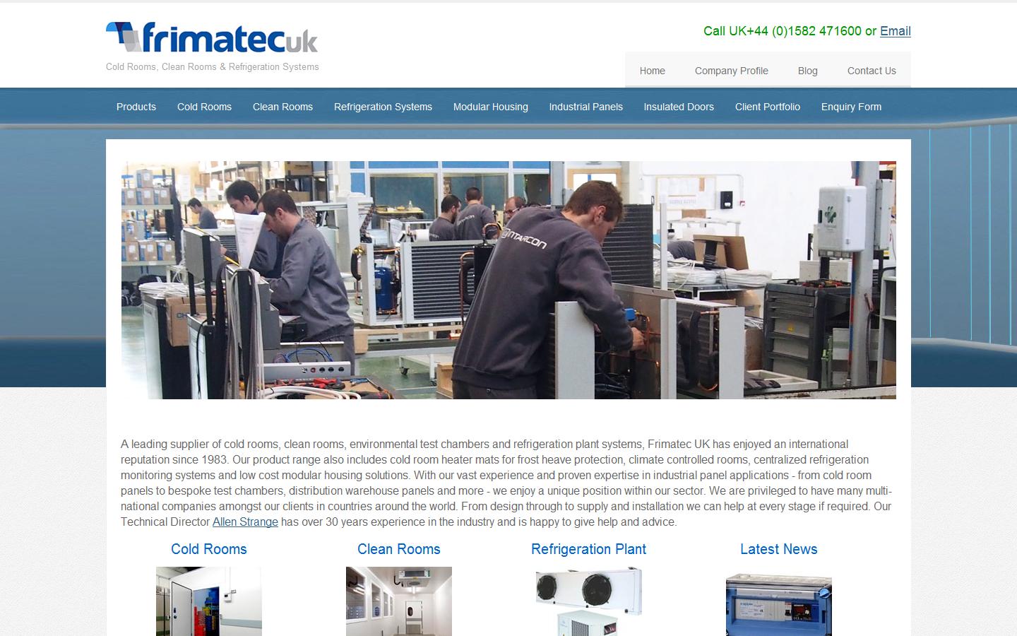 Frimatec UK Ltd Website
