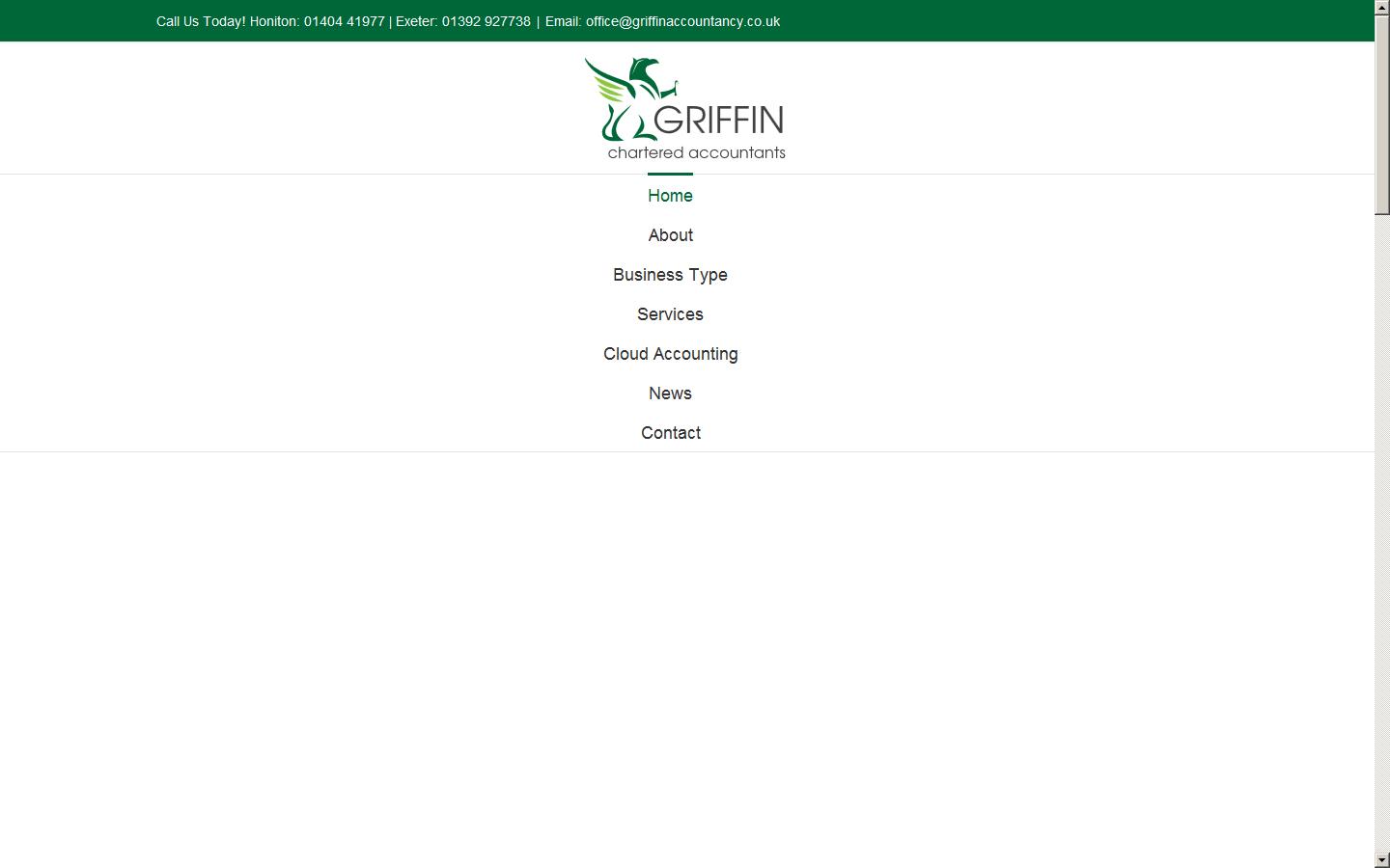 Griffin Chartered Accountants Website