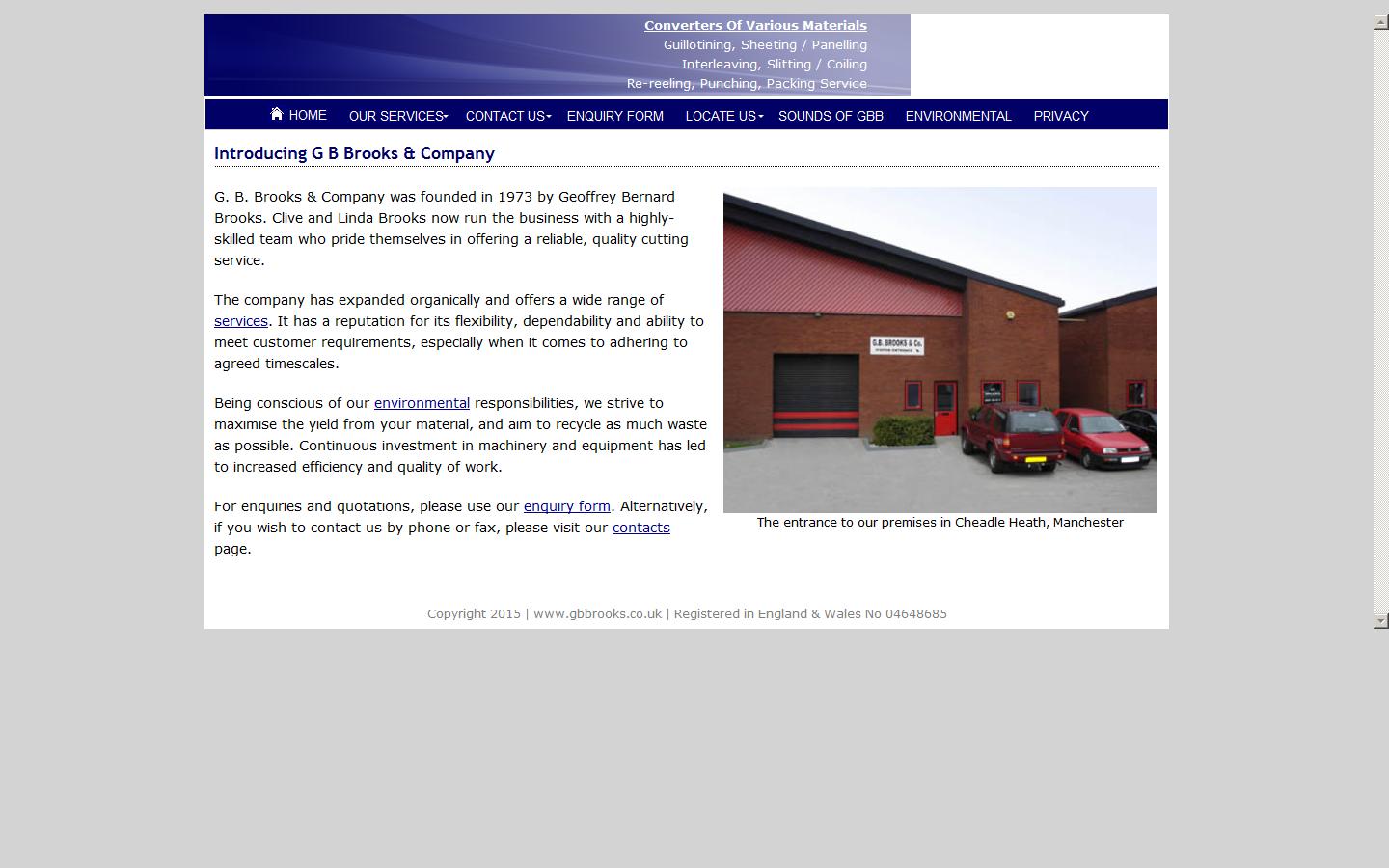 G.B. Brooks & Co Website