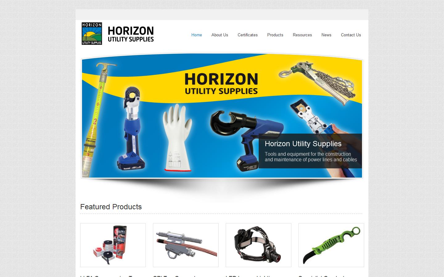 Horizon Utility Supplies Website