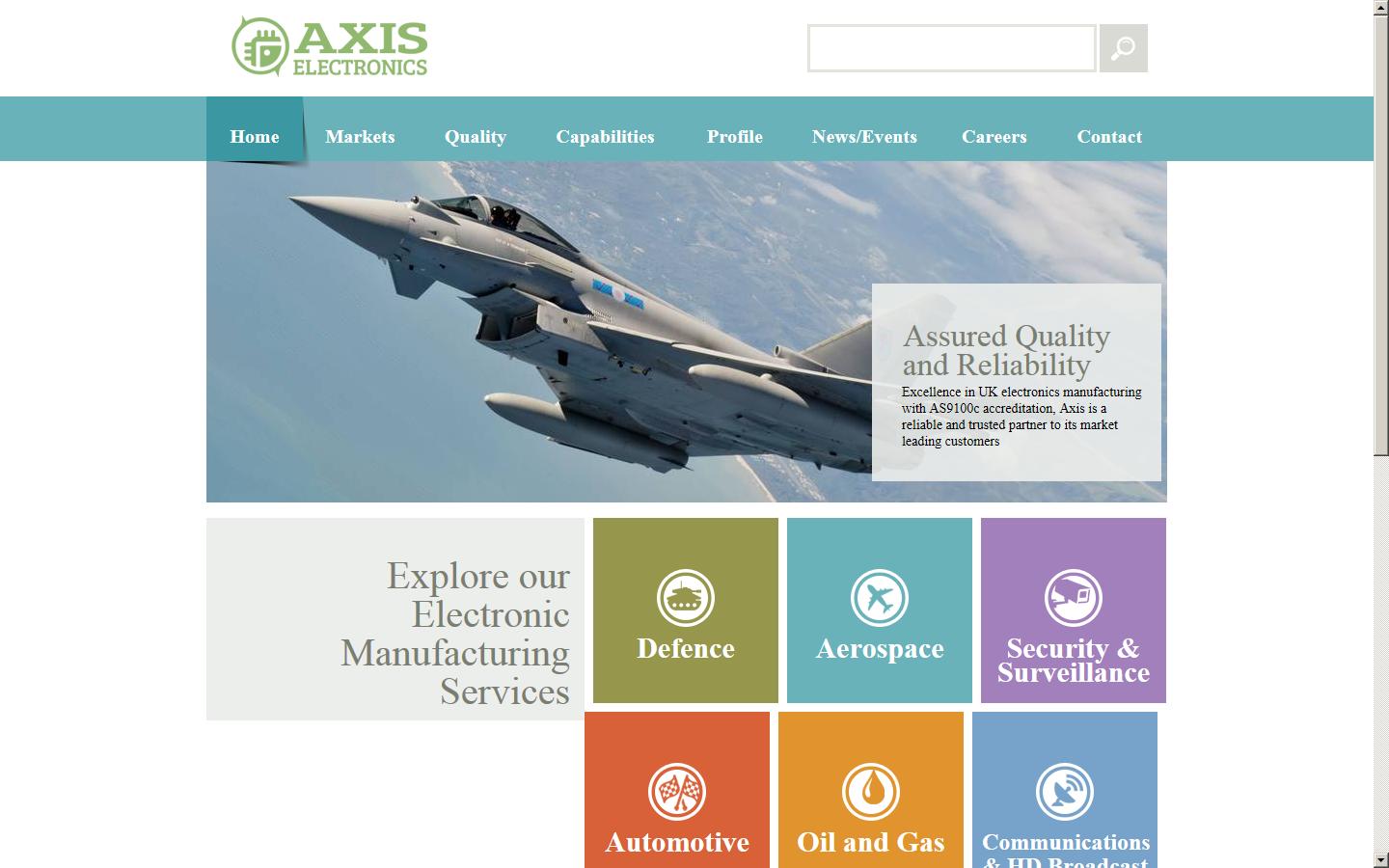 Axis Electronics Website