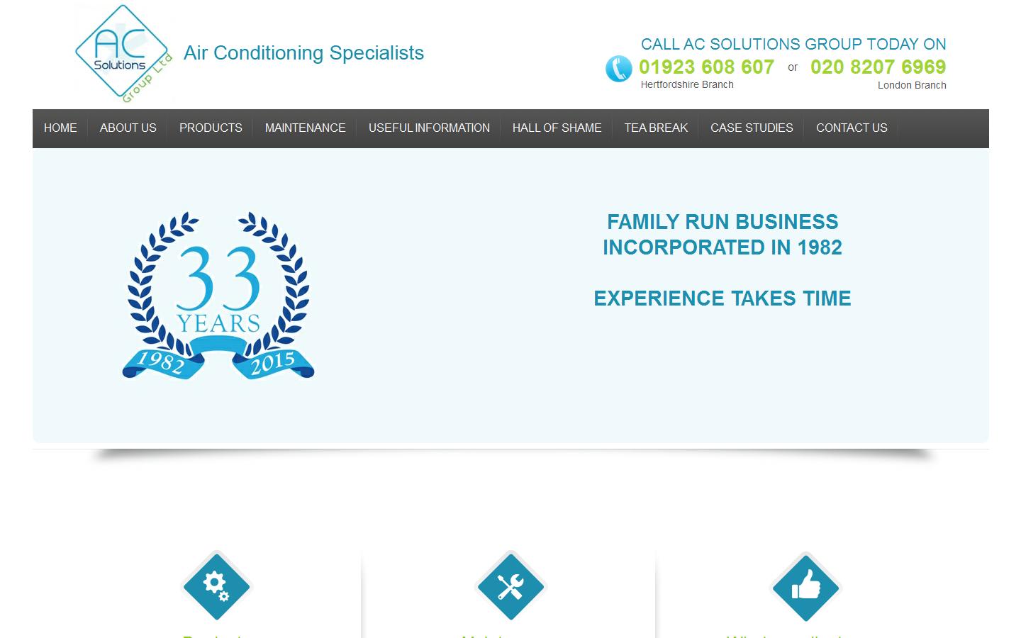 AC Solutions Group Ltd Website