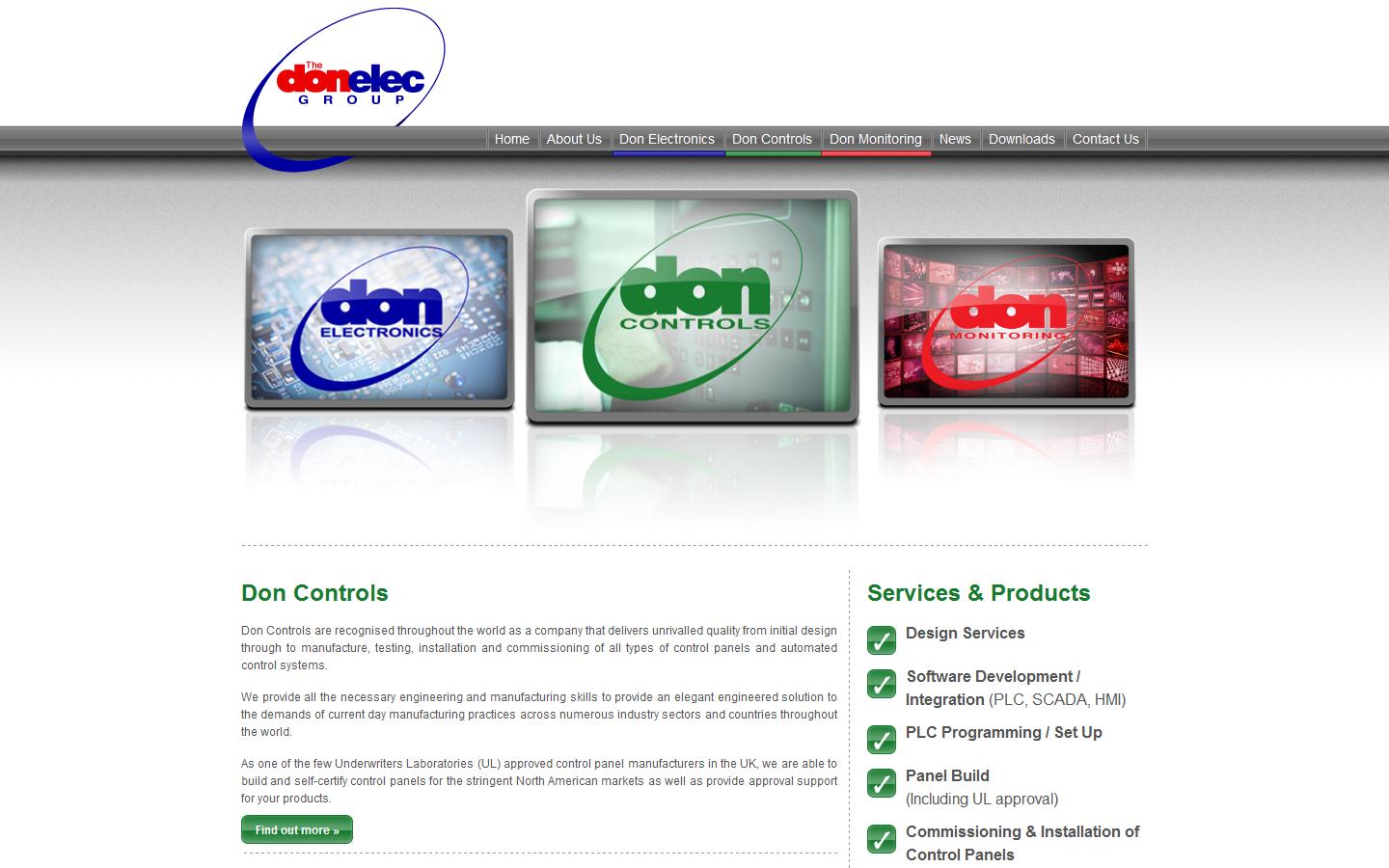 Don Electronics Website