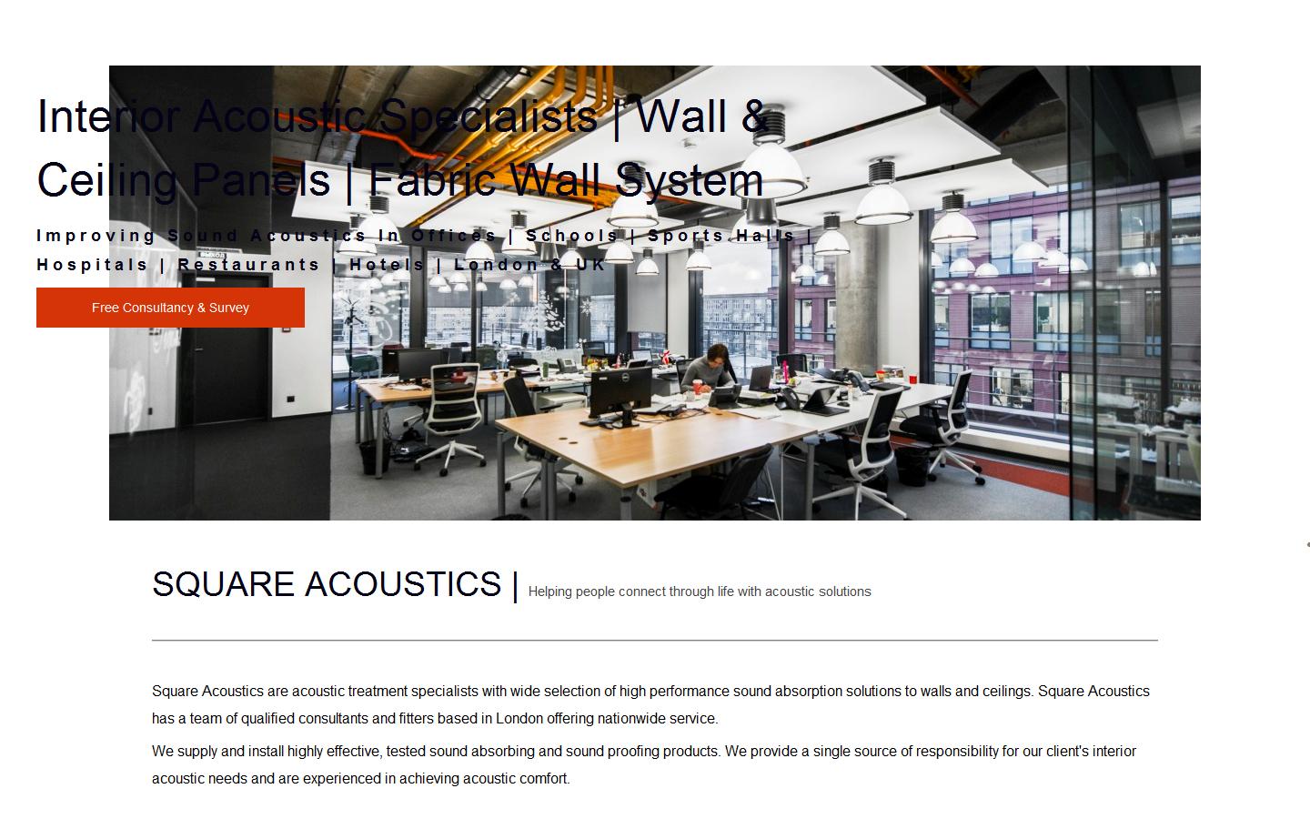 Square Acoustics Website