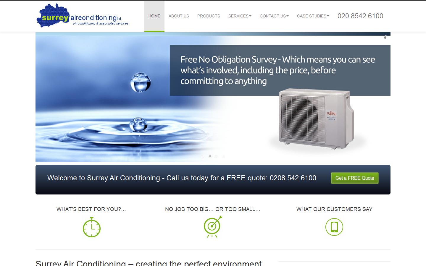 Surrey Air Conditioning Website