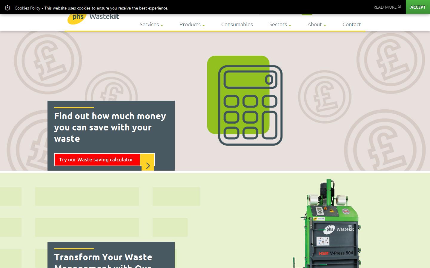 PHS Wastekit Website