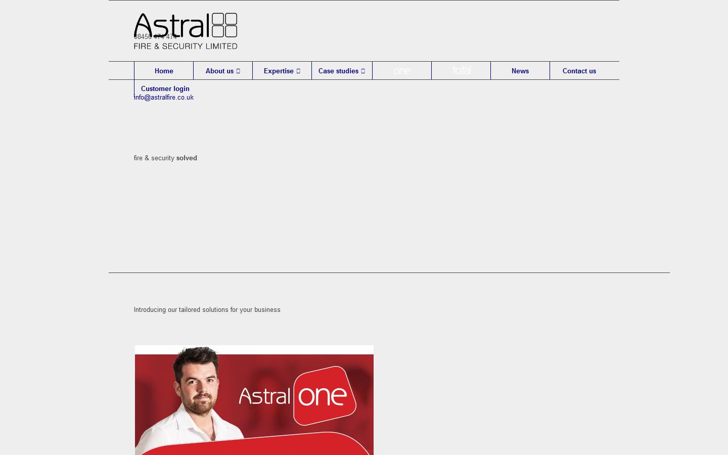 Astral Fire and Security Ltd Website