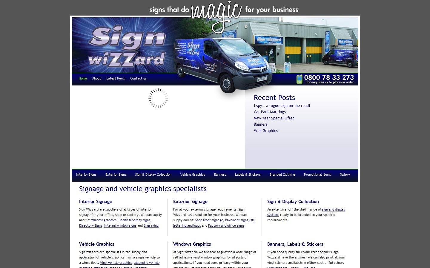 Sign Wizzard Website