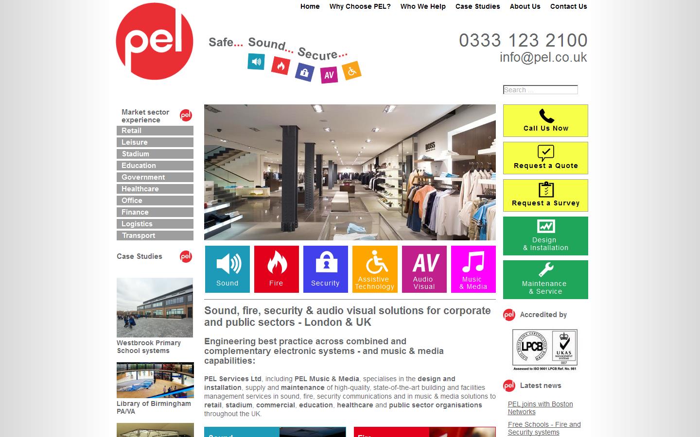 PEL Services Website