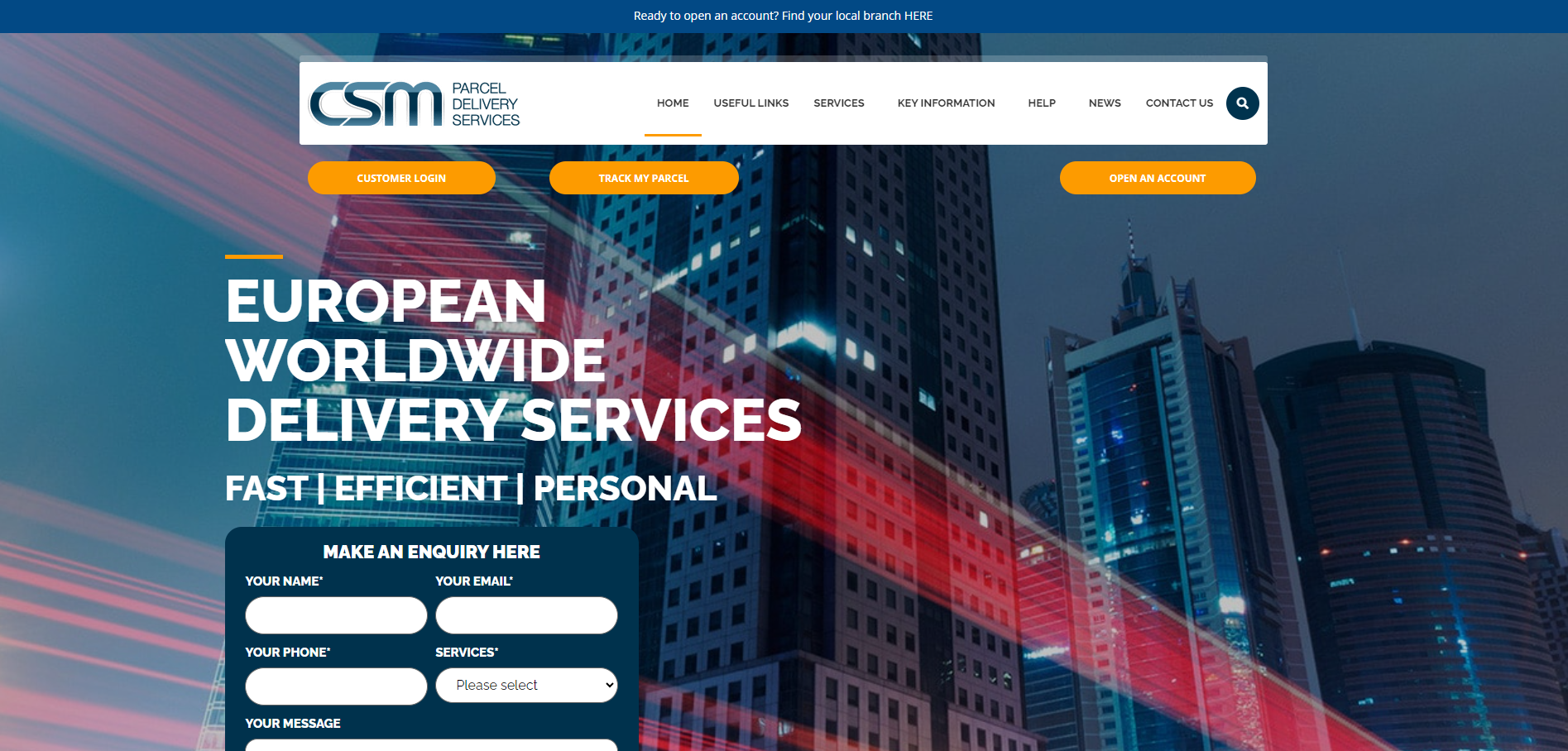 CSM Logistics Website