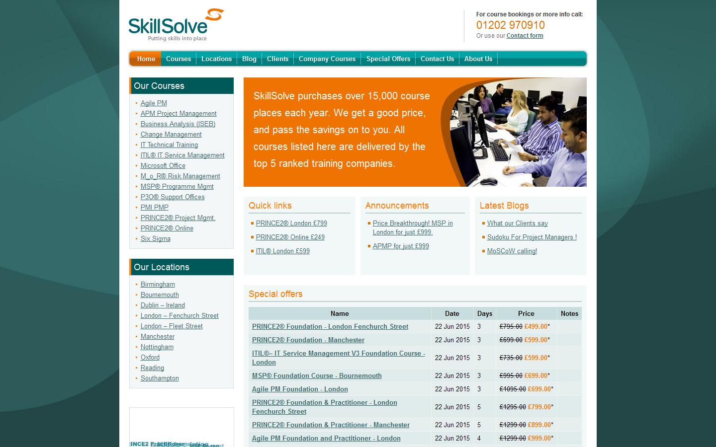 Skillsolve Training Website