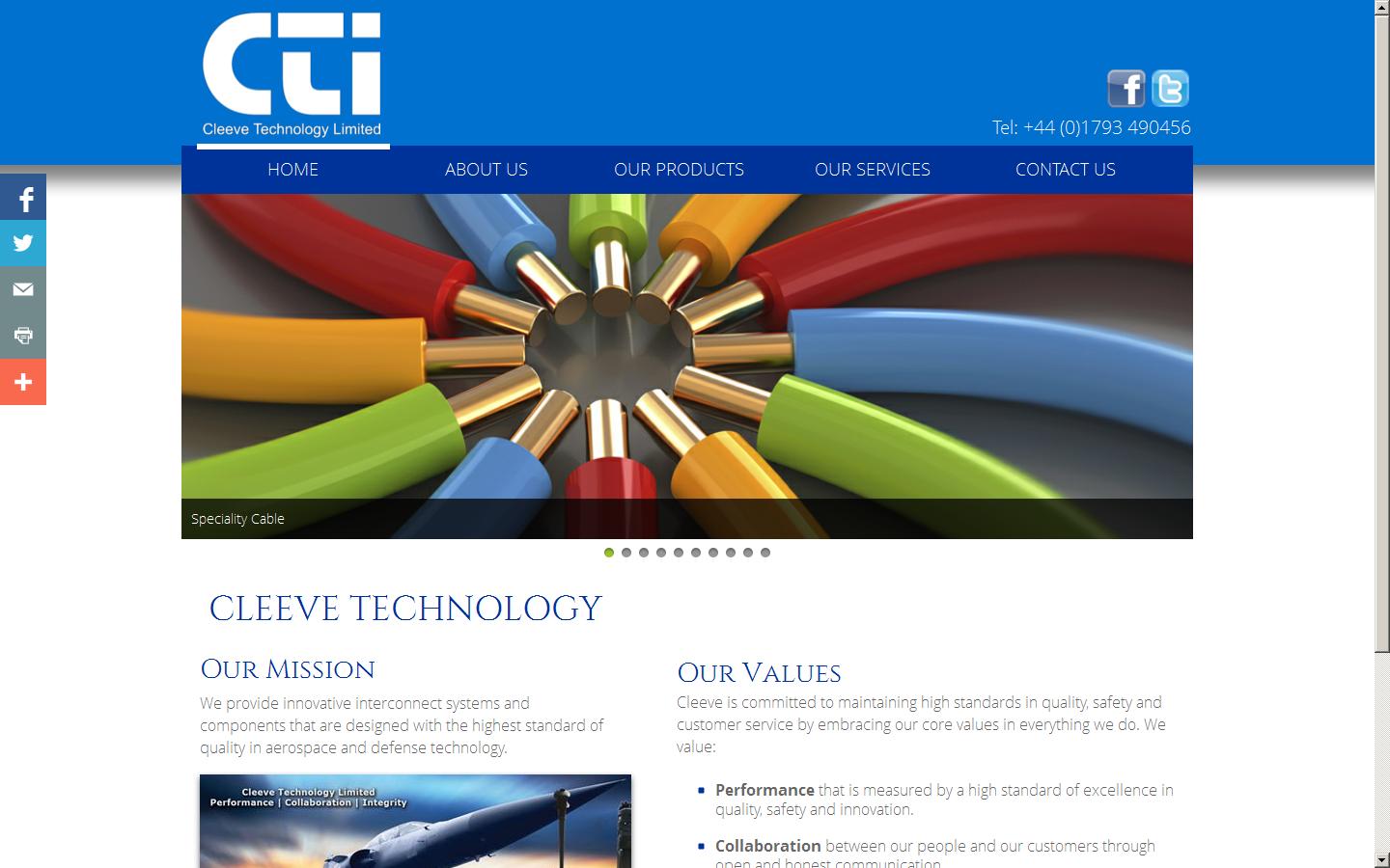 Cleeve Technology Ltd Website