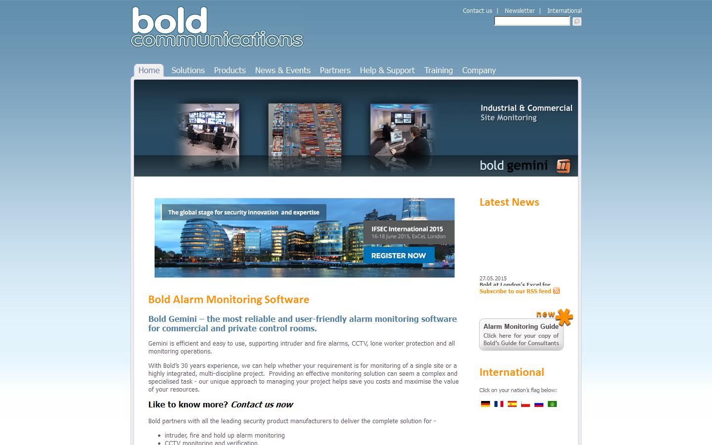 Bold Communications Ltd Website