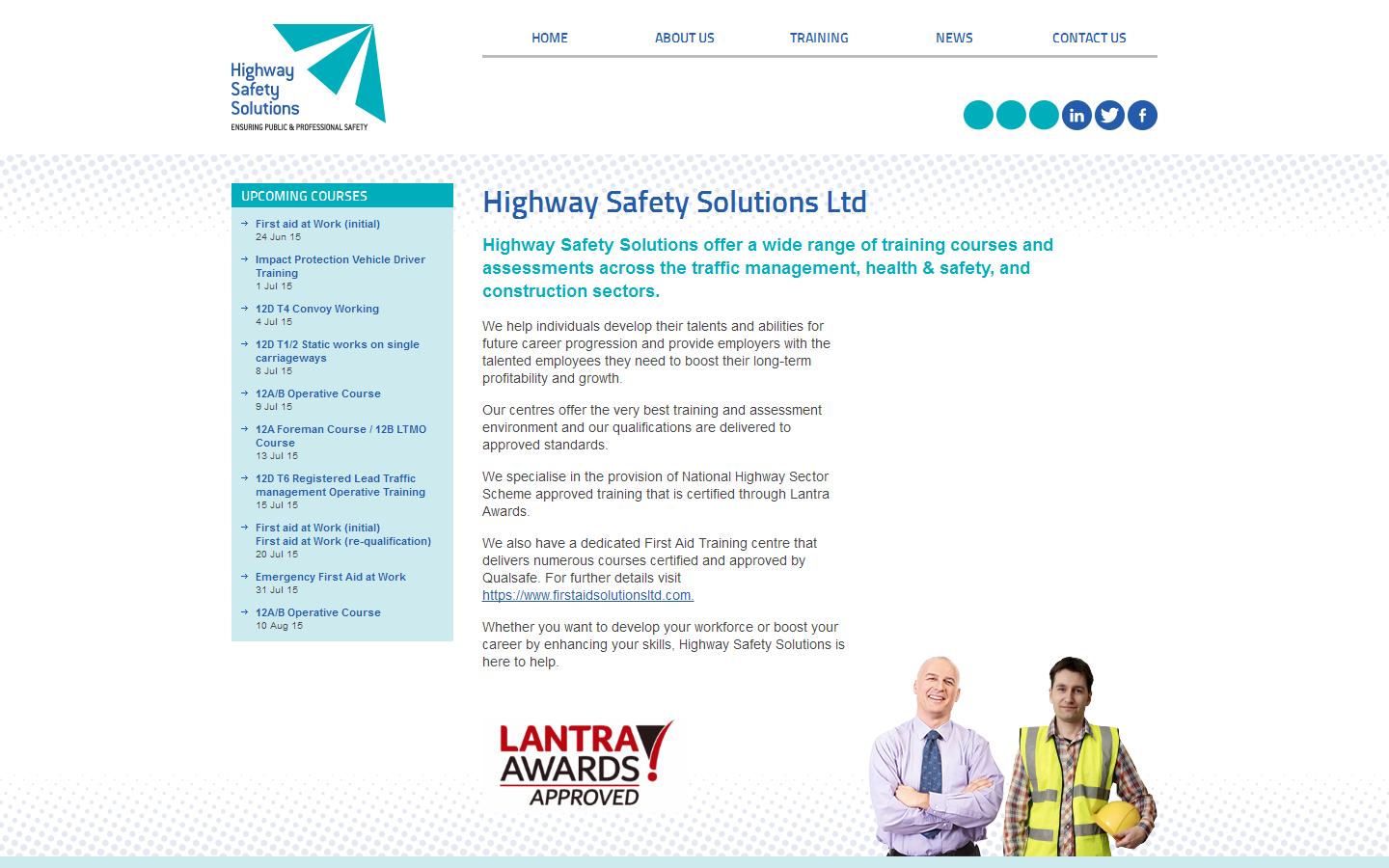 Highway Safety Solutions Ltd Website