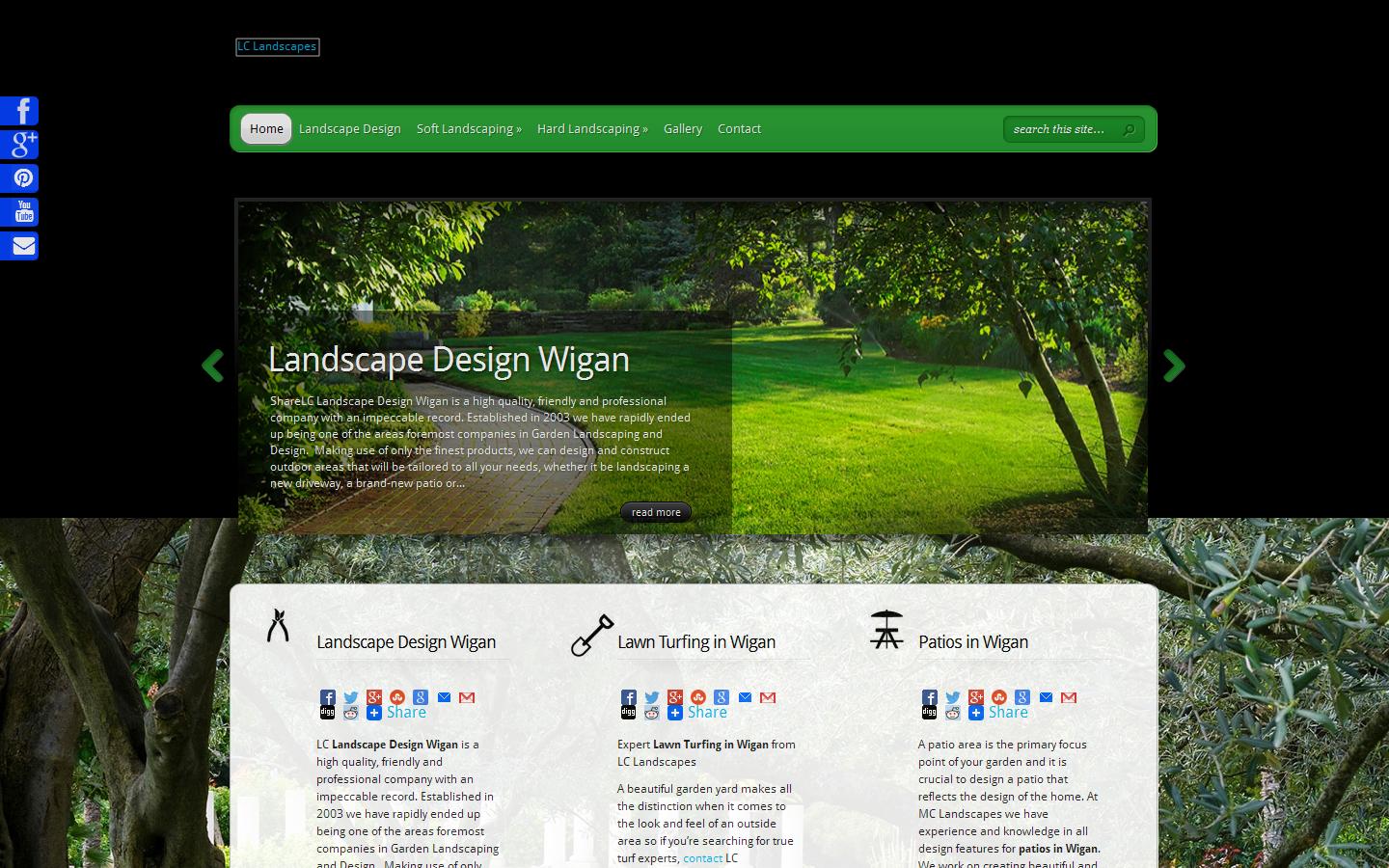LC Landscapes Website