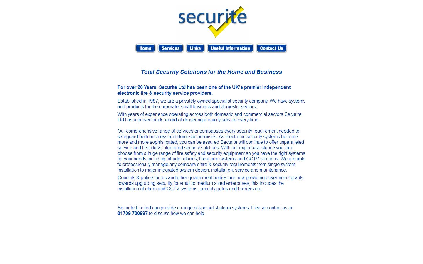 Securite Ltd Website