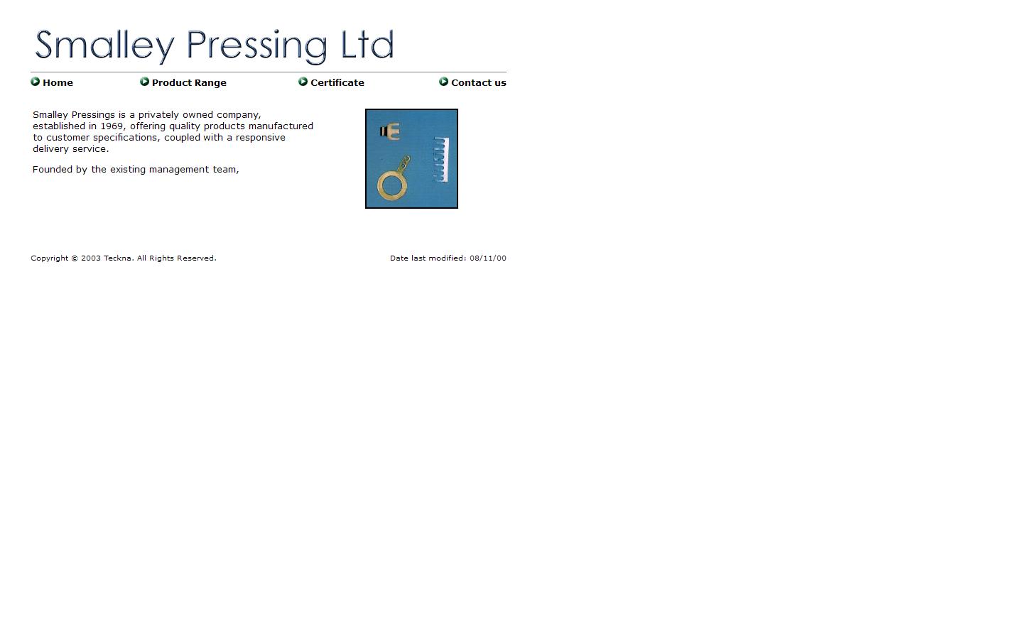 Smalley Pressing Website