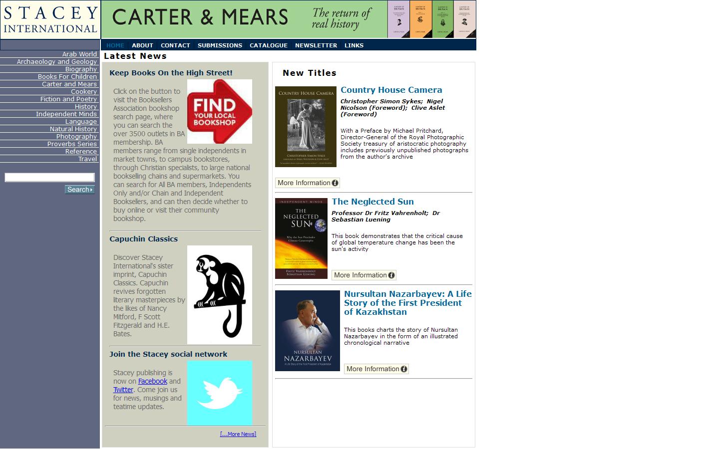 Stacey Internation Website