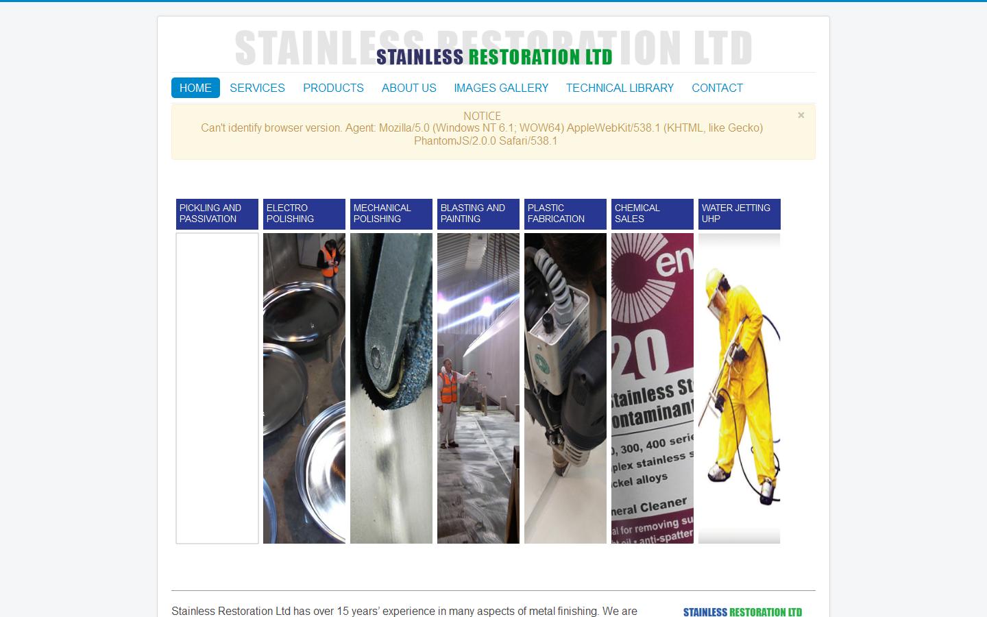 Stainless Resoration Website