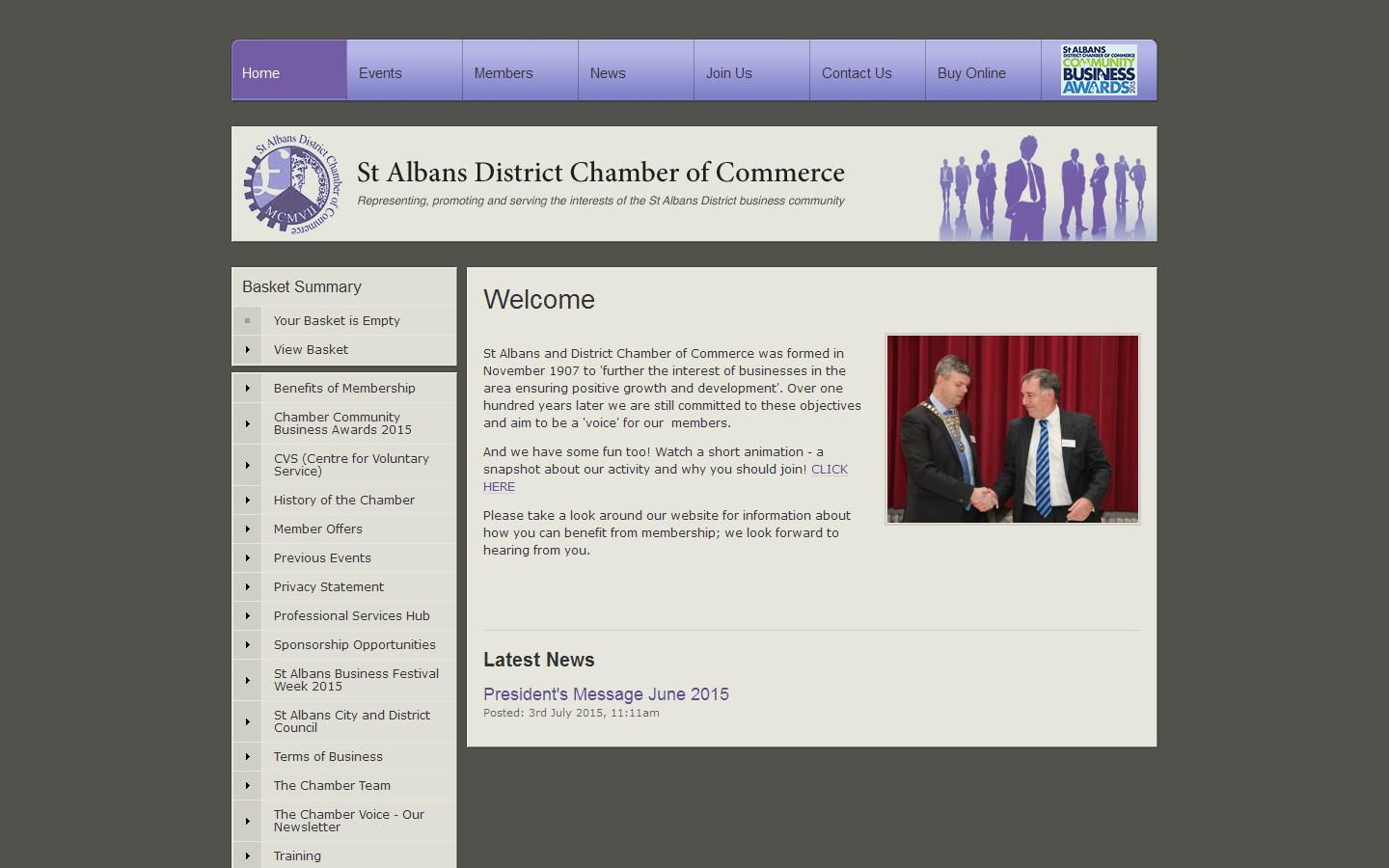 St.Albans District Chamber Of Commerce Website