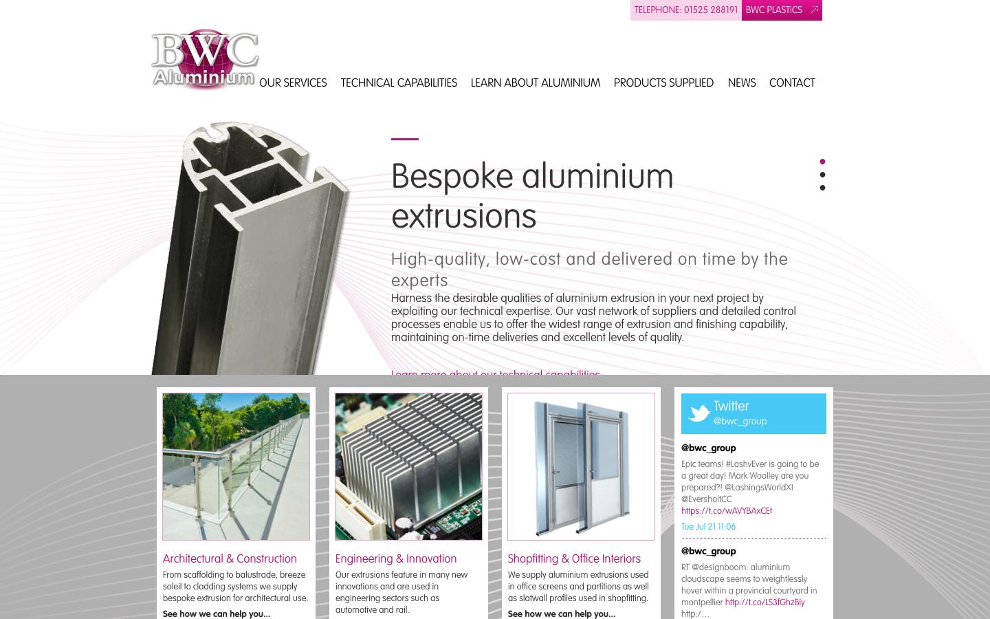 BWC Profiles Ltd Website