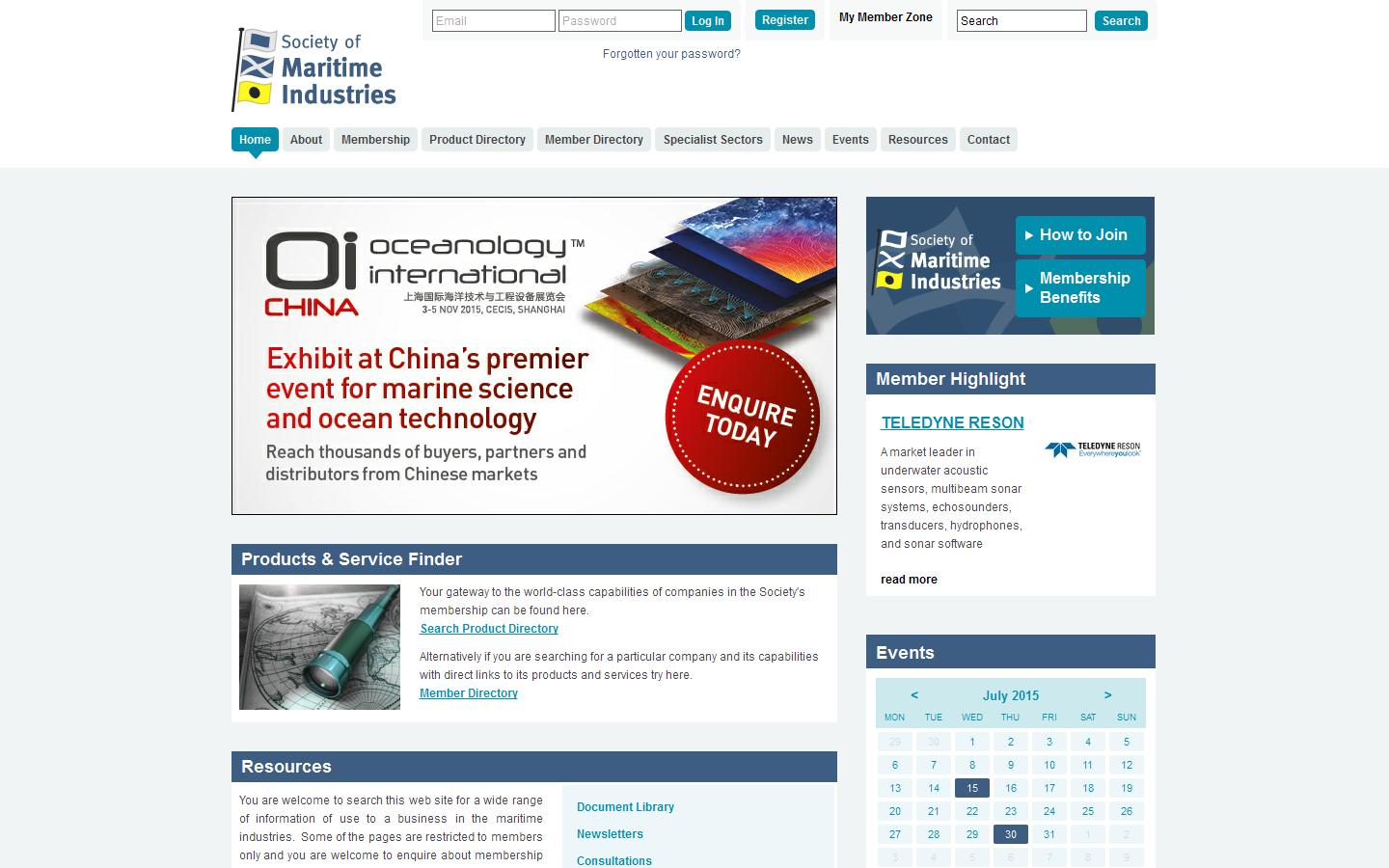 Society Of Maritime Industries Website