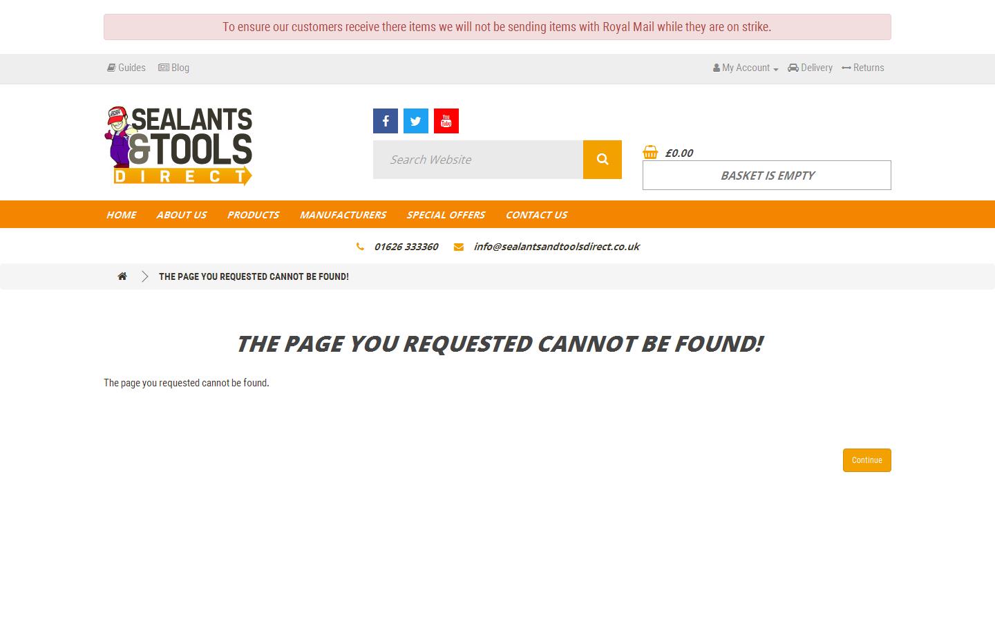 Sealants & Tools Direct Ltd Website