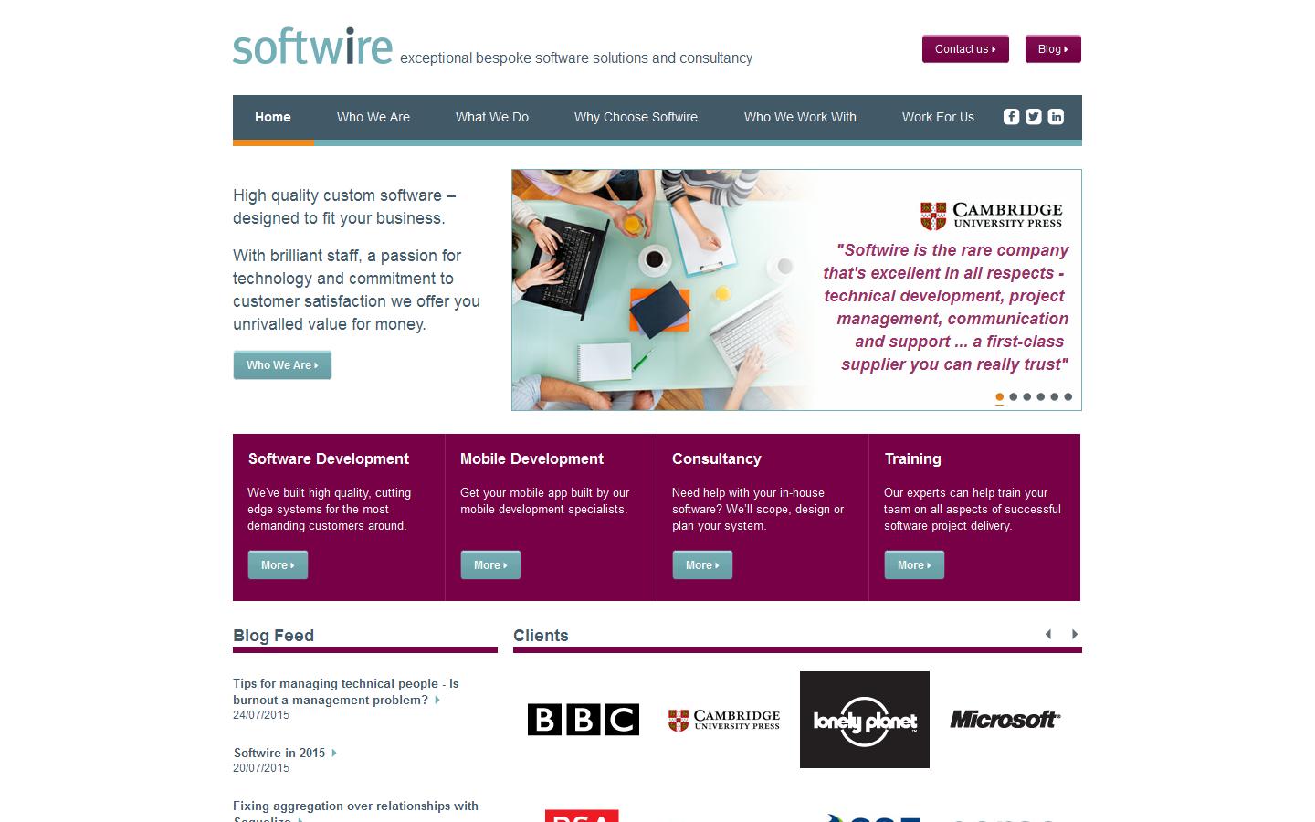 Softwire London Website