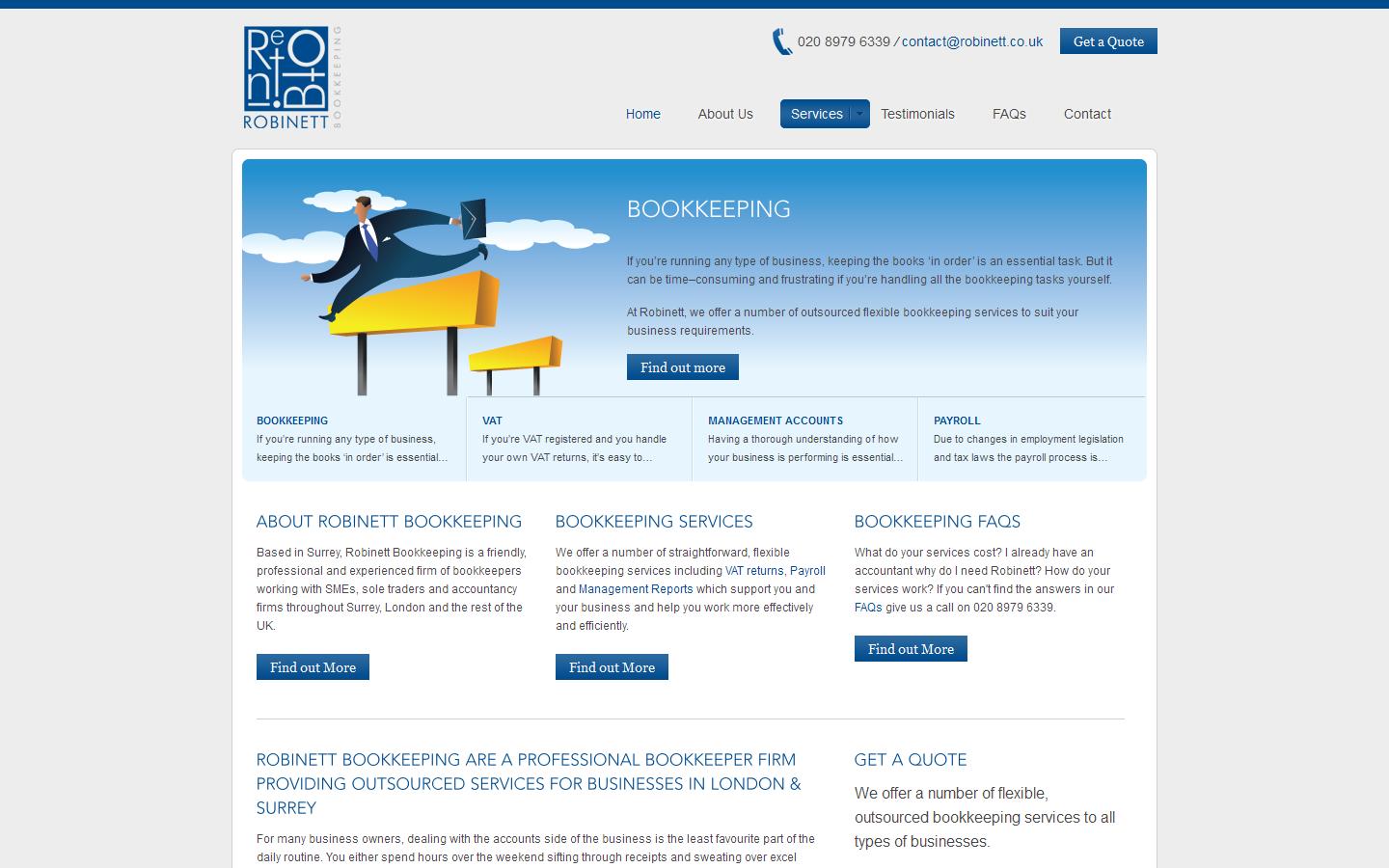 Robinett Bookkeeping Website