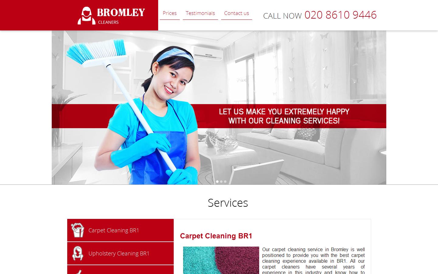 Bromley Cleaners Ltd. Website