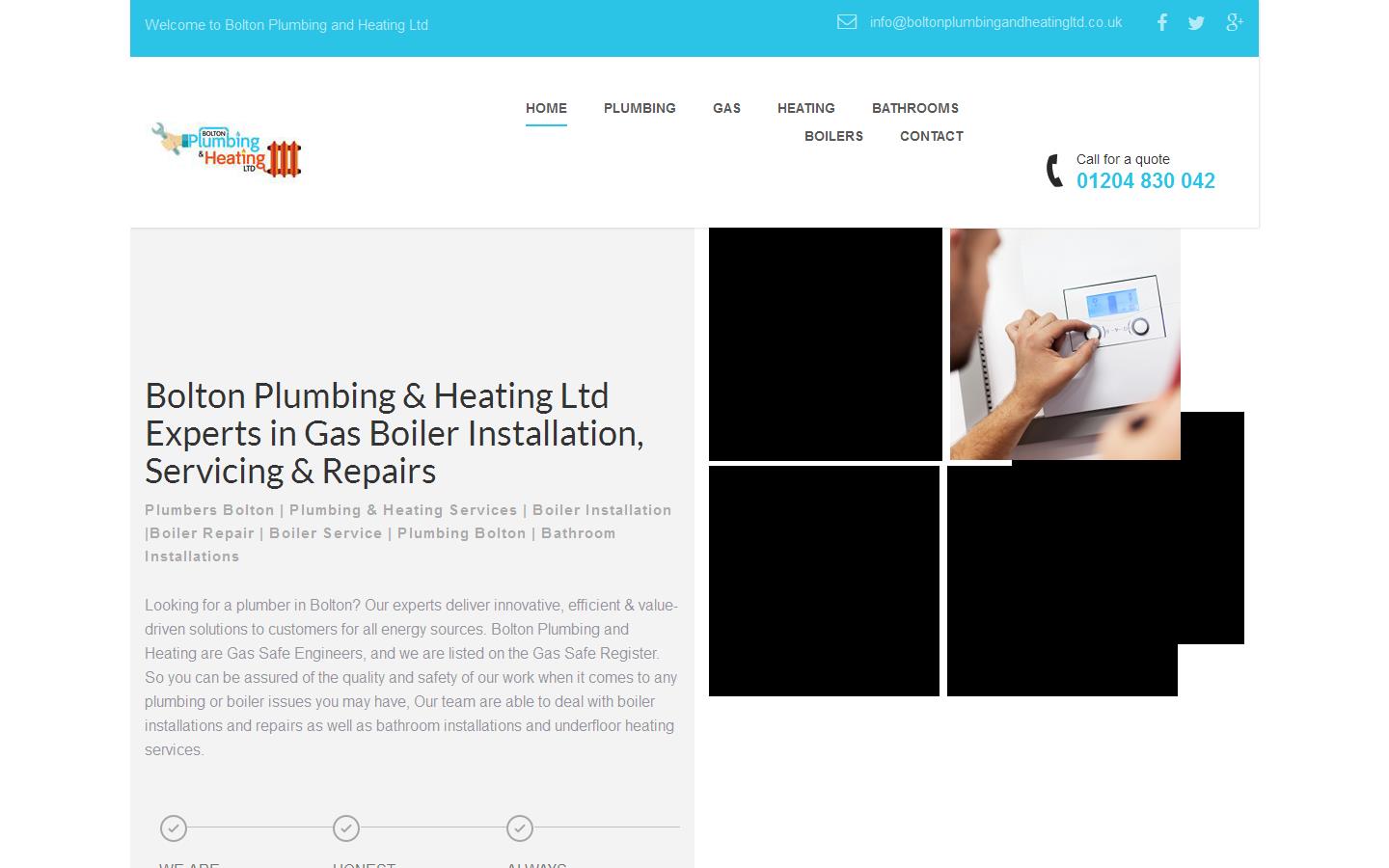 Bolton Plumbing & Heating Ltd Website