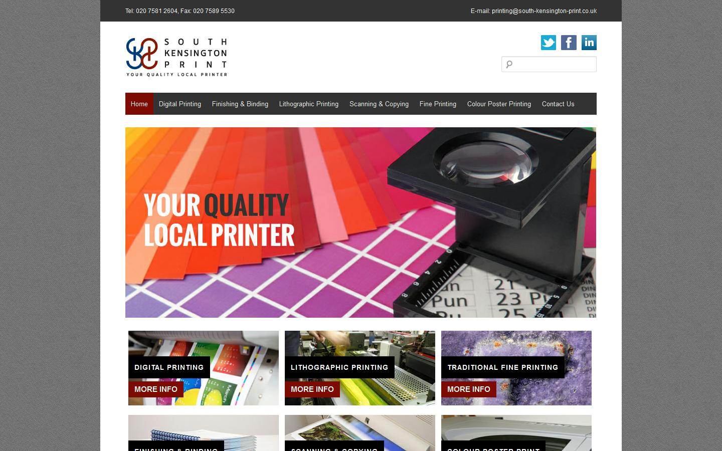South Kensington Print Website