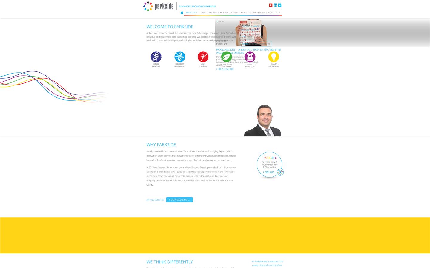 Parkside Flexible Packaging Website