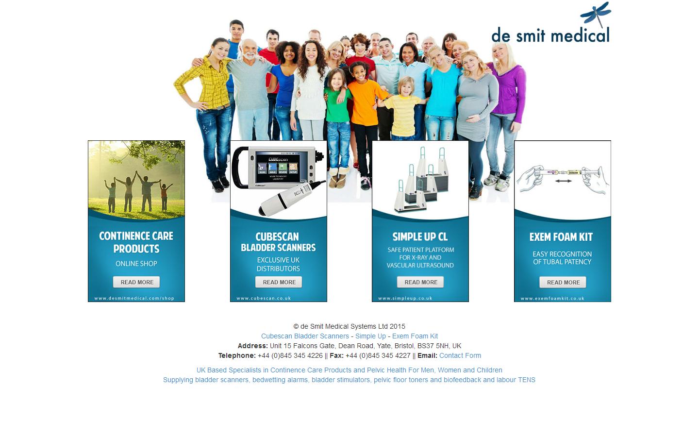 de Smit Medical Systems Ltd Website