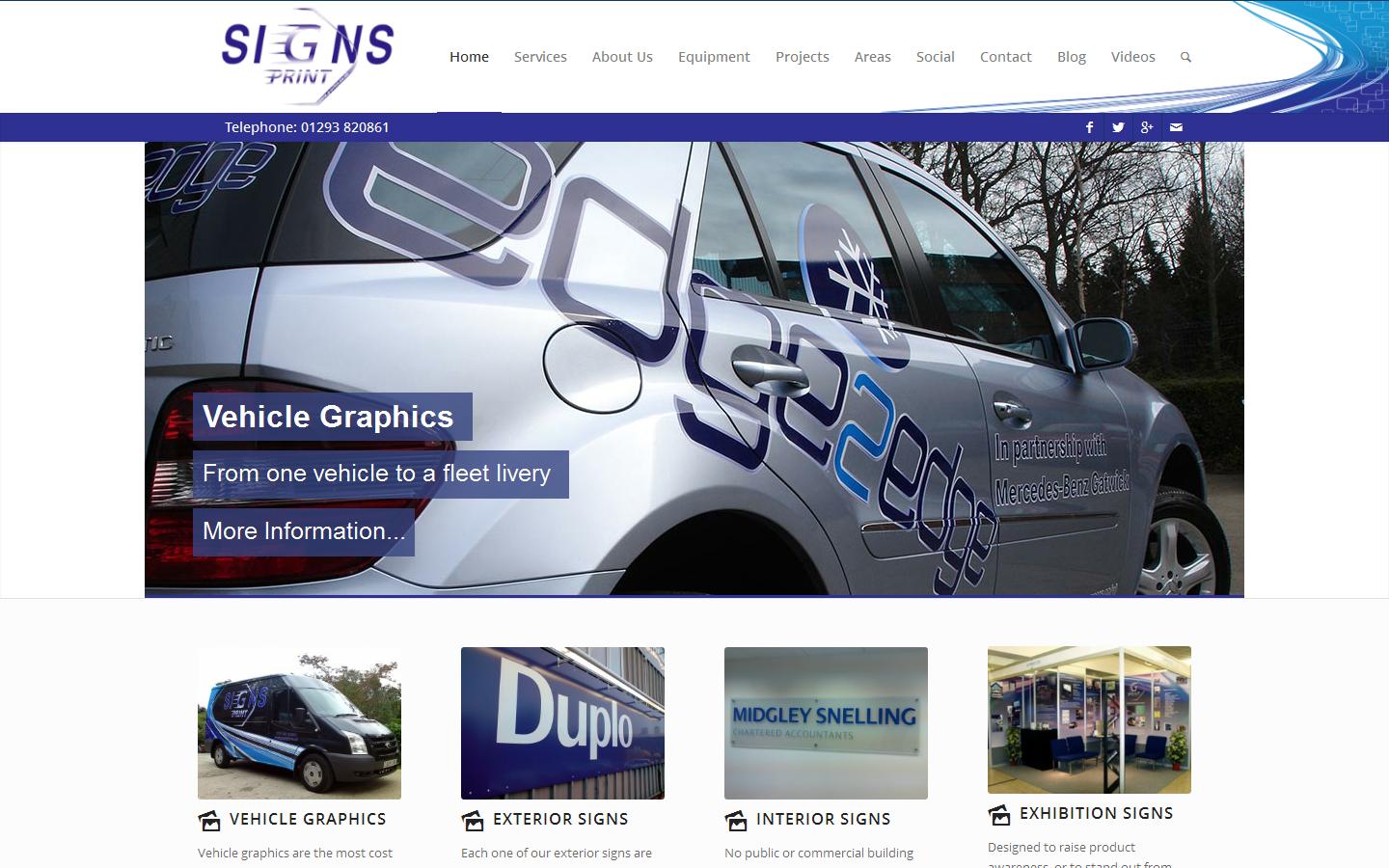 G Print Signs Website