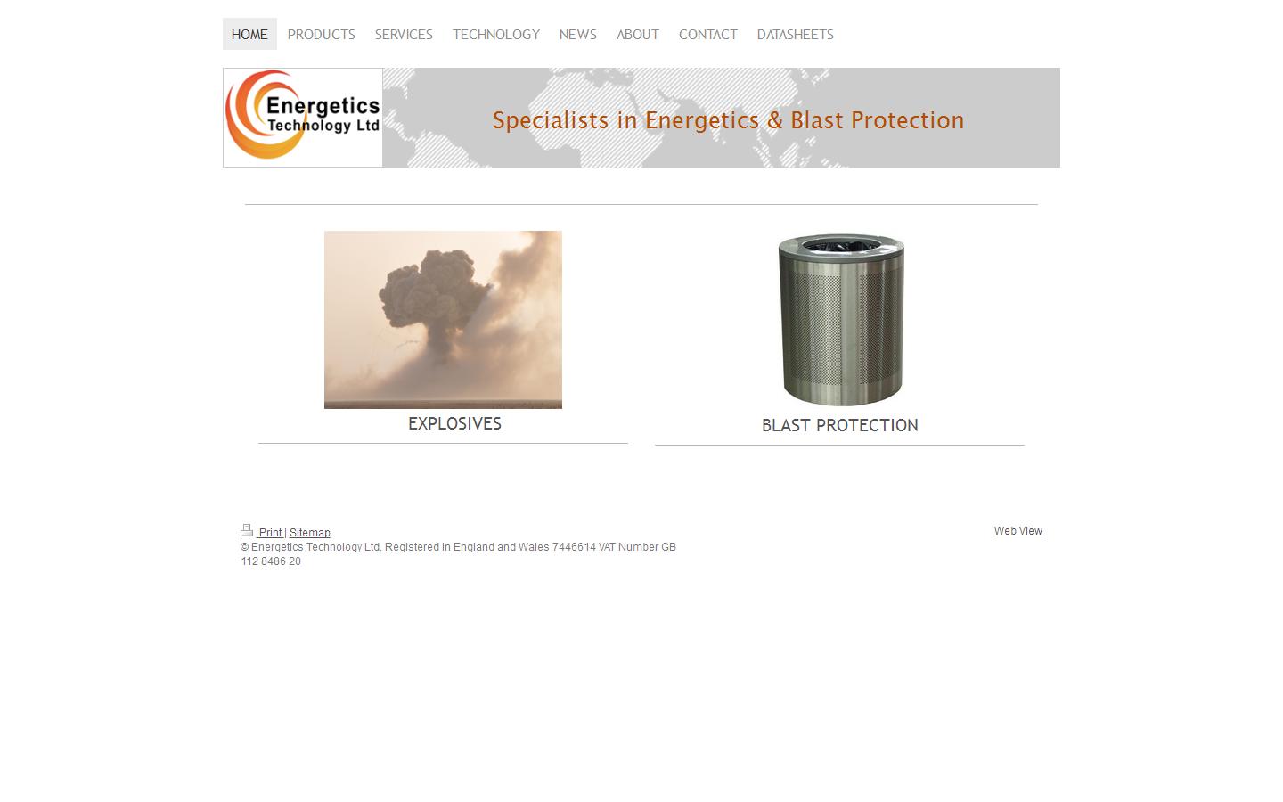 Energetics Technology Website