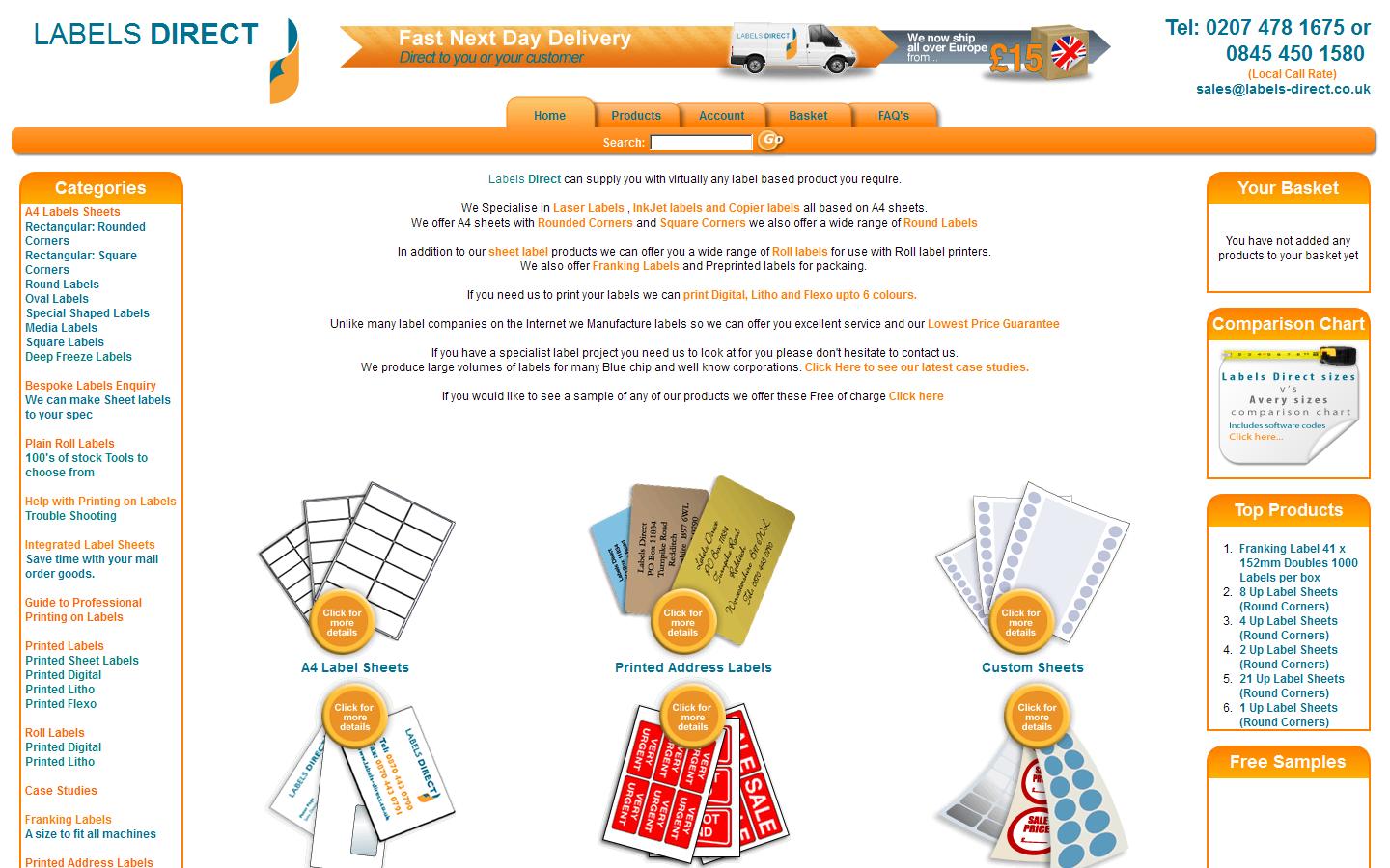 Labels Direct Ltd Website