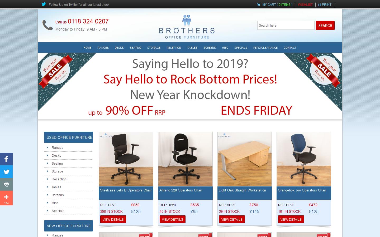 Brothers Office Furniture Website