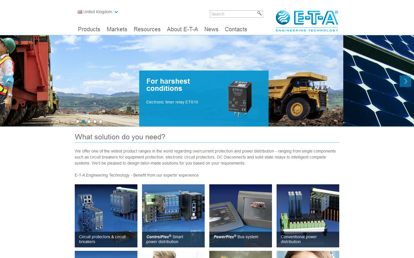 ETA Circuit Breakers Website