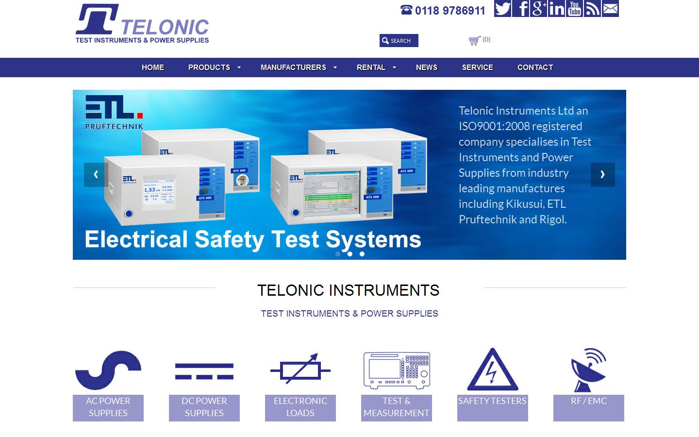 Telonic Instruments Ltd Website