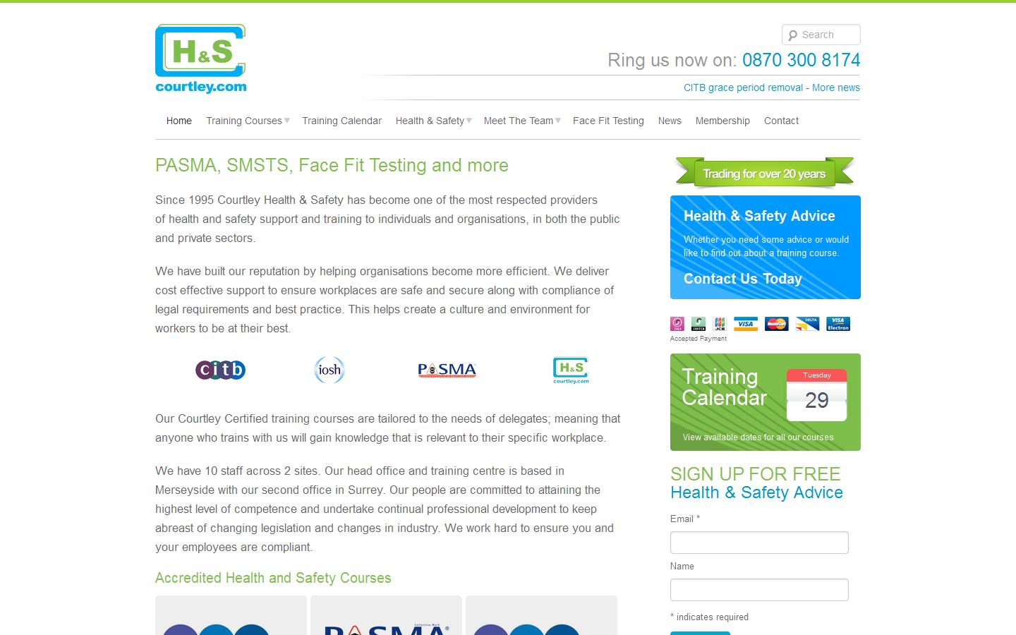 Courtley Health & Safety Website