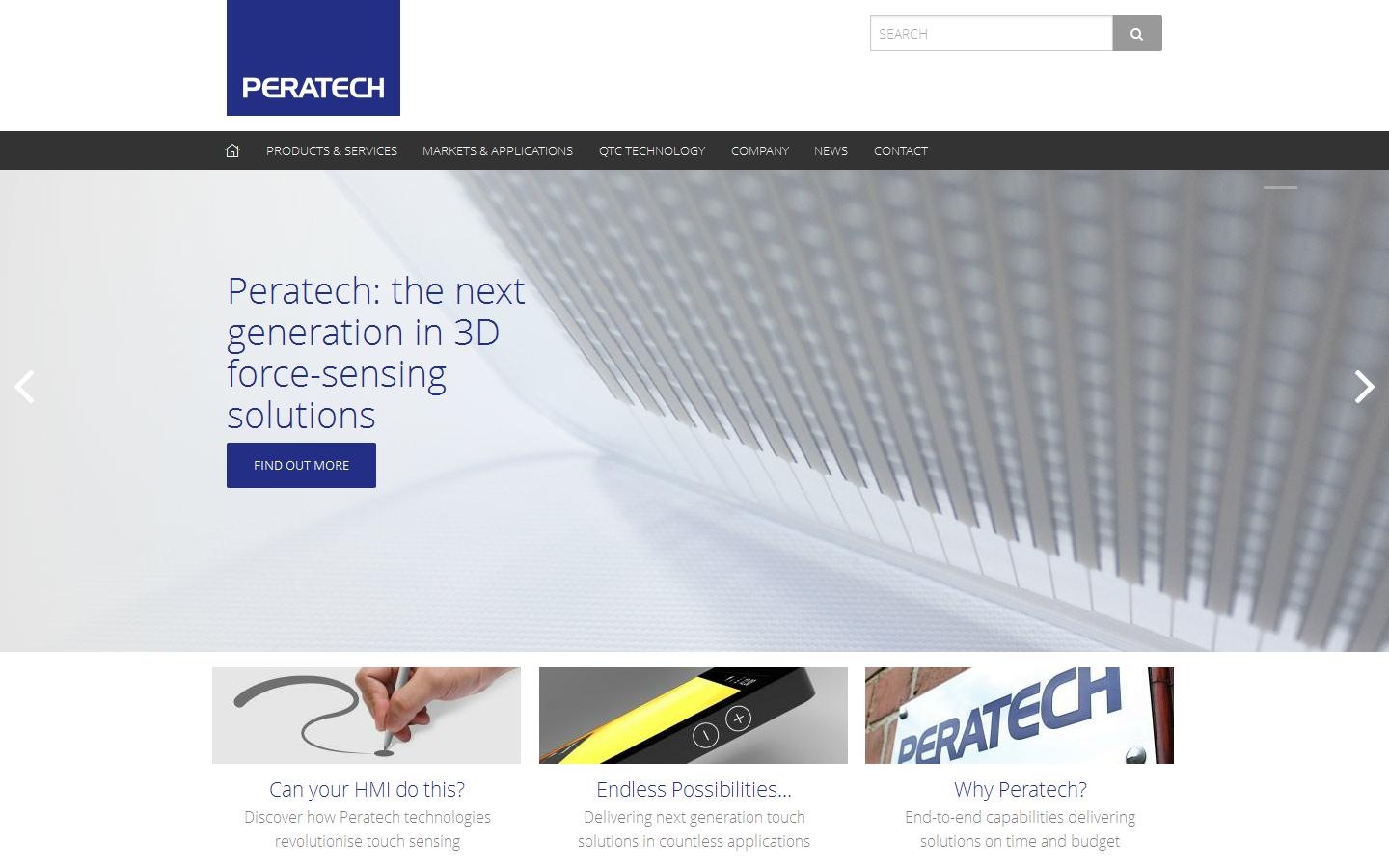 Peratech Holdco Limited Website