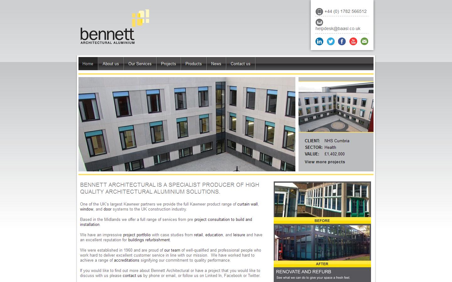 Bennett Architectural Website