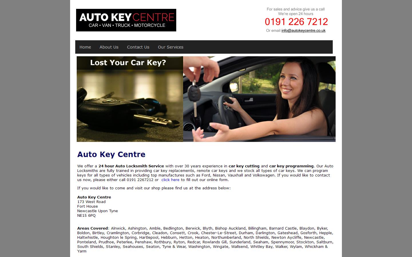 Auto Key Centre Website