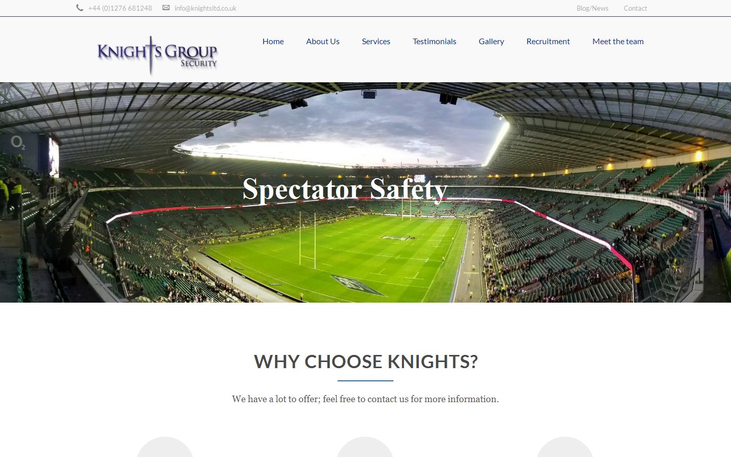 Knights Group Security Website