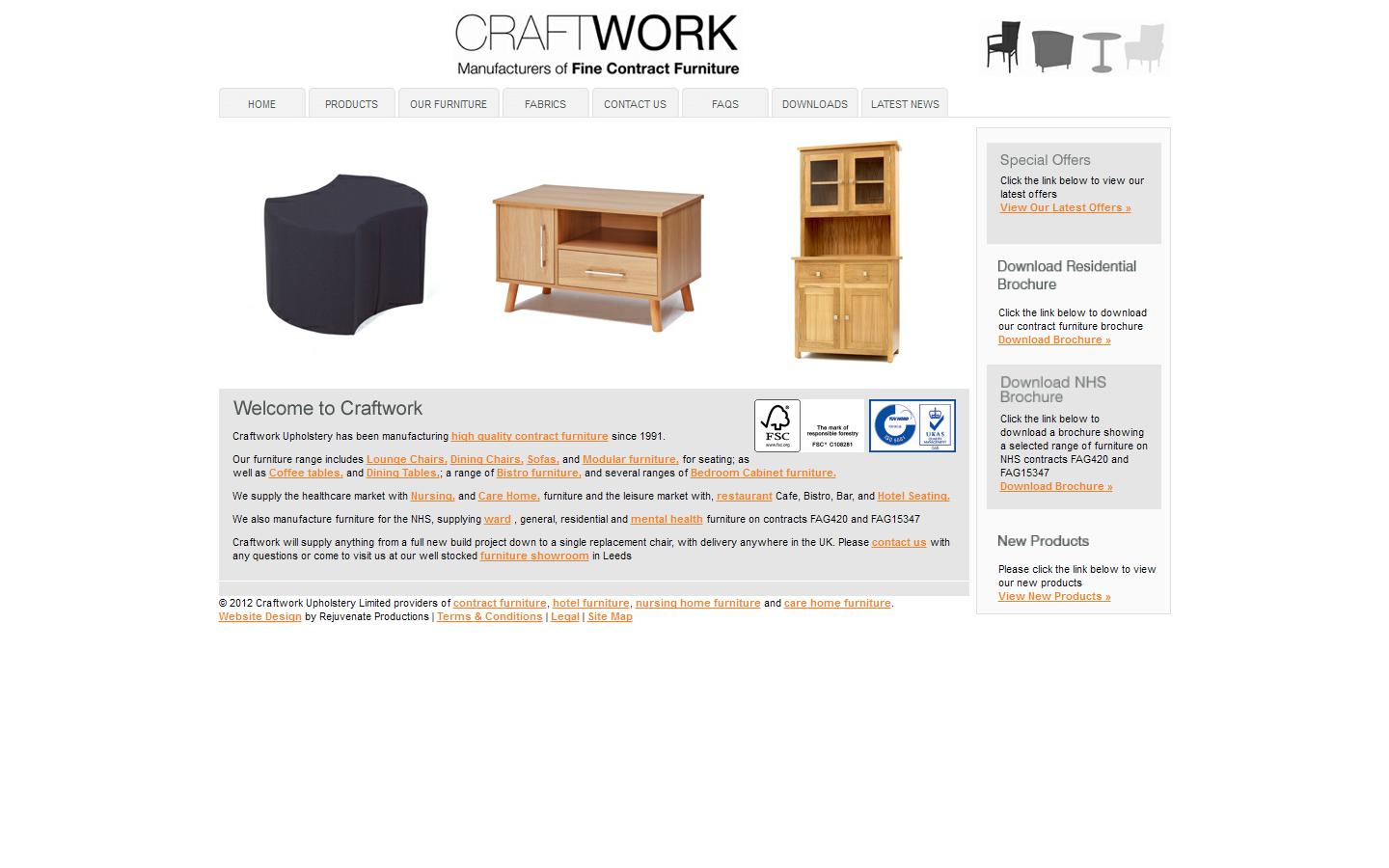 Craftwork Upholstery Website