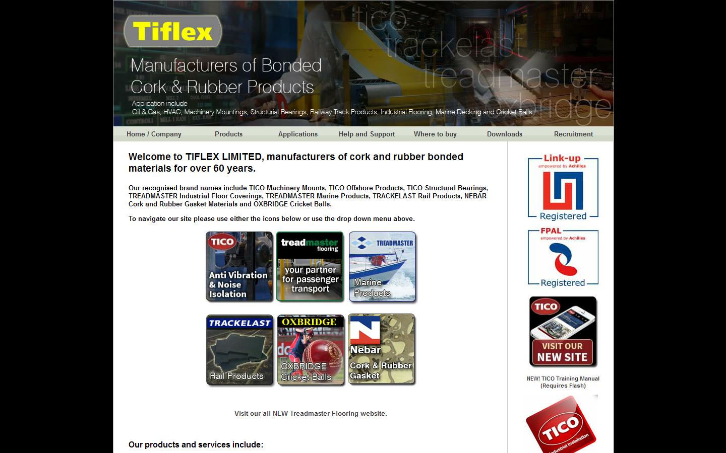 Tiflex Ltd Website